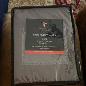 Gray King Pillowcases